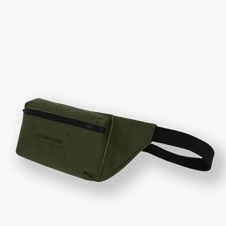 Ateliers Fourès Aristote Banane Holster Toile et Cuir R225 Kaki cote