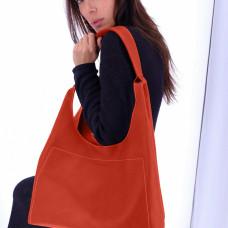 Fourès Workshops Amazone Large Shoulder Bag A701 Confite Orange