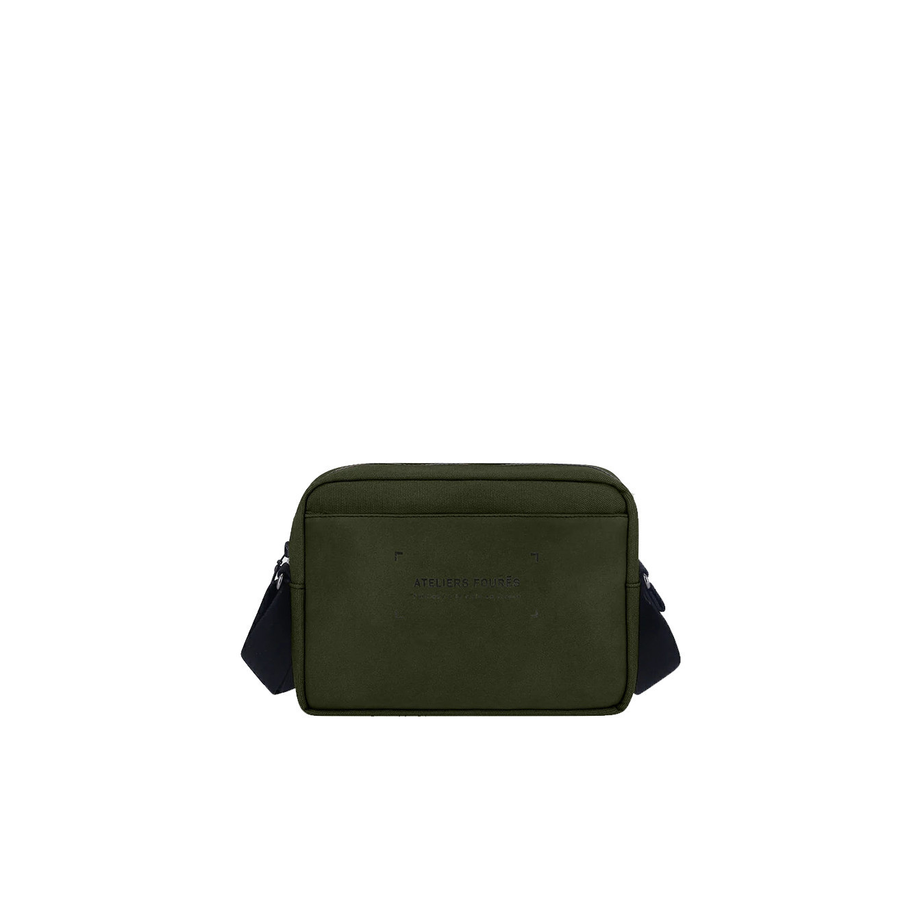 Ateliers Fourès Aristote Horizontal Pouch Canvas and Full-Grain Cal...