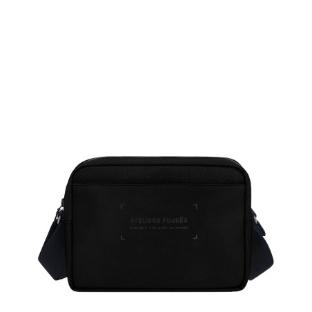 Ateliers Fourès Aristote Horizontal Pouch Canvas and Full-Grain Cal...