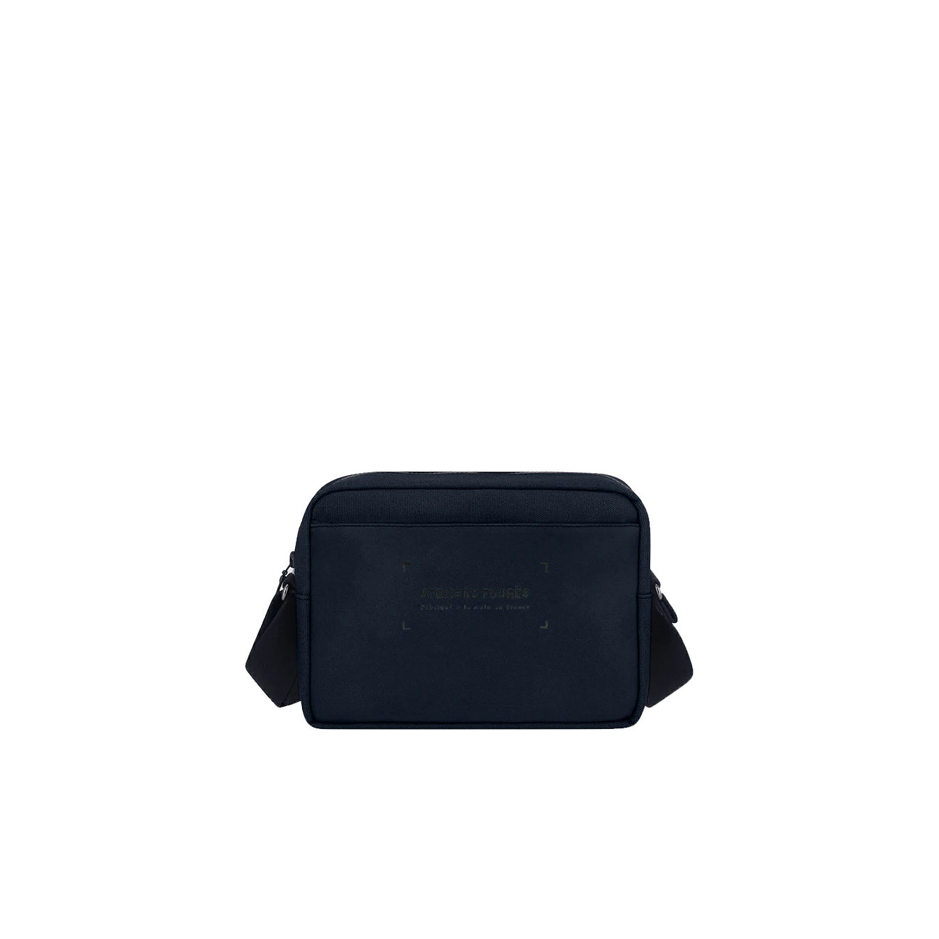 Ateliers Fourès Aristote Horizontal Pouch Canvas and Full-Grain Cal...