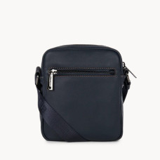 Lancaster Soft Vintage Mini Satchel Man 320-24 Dark Blue Camel