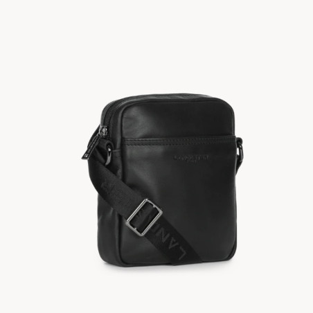 Lancaster Soft Vintage Mini Sacoche Homme 320-24 Noir côté
