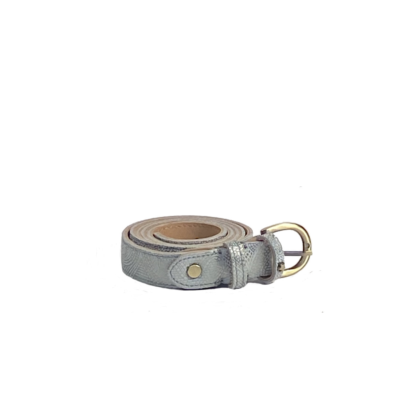 Mila Louise Pallas MX Leather Belt Adjustable Azure Size M