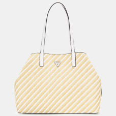Guess Vikky II Large Tote Bag Natural/White