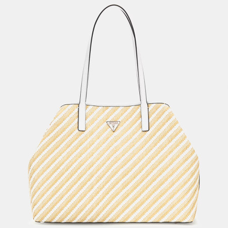 Guess Vikky II Large Tote Bag Natural/White