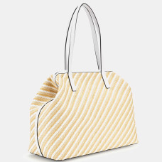 Guess Vikky II Large Tote Bag Natural/White