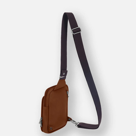 Fourès Workshops Man's Leather Euripide Satchel F9404 Tawny