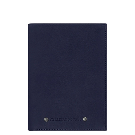 Ateliers Fourès Baroudeur Grand Portefeuille double rabat Prométhée F969 Marine