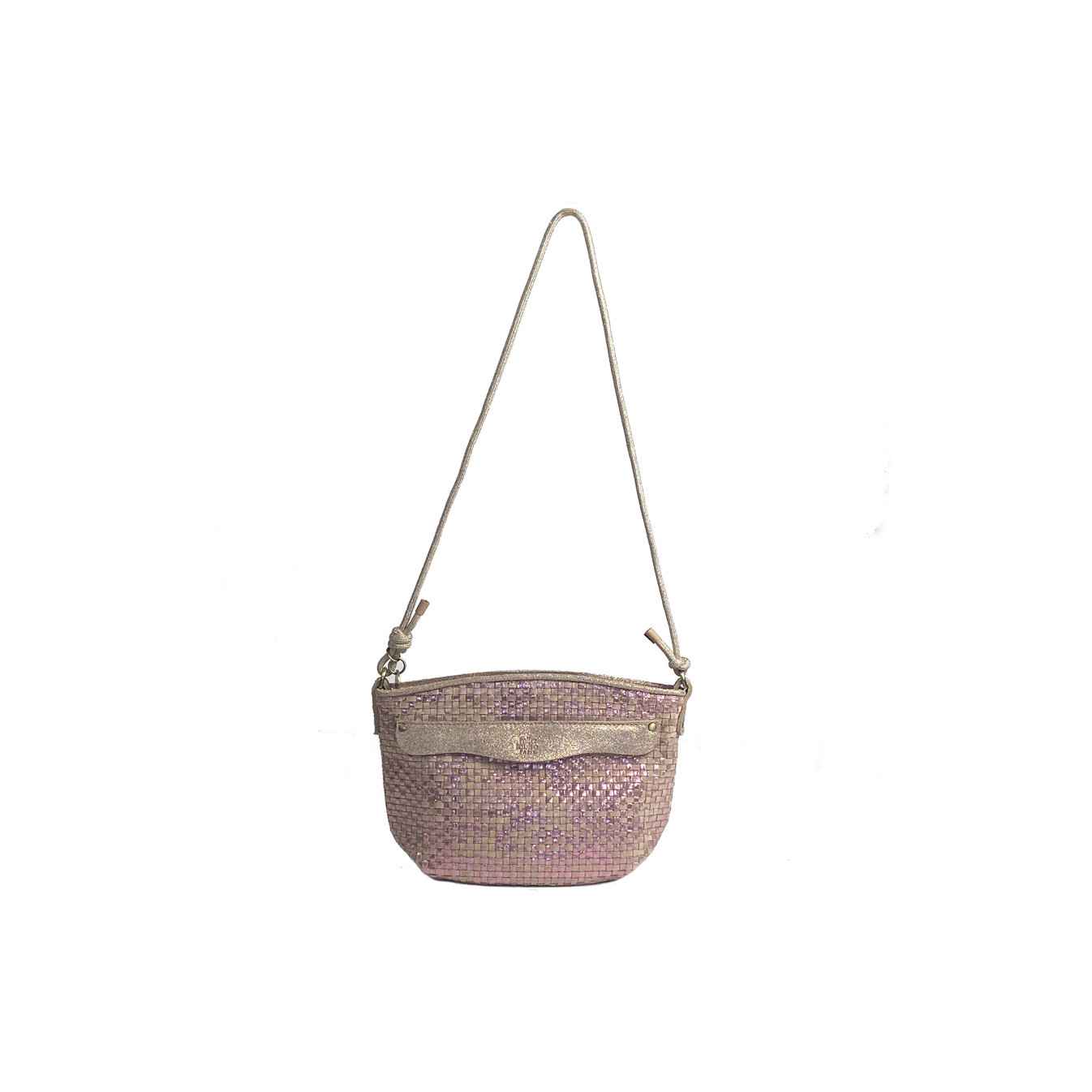 Mila Louise Naja W Woven Shoulder Bag Rosée
