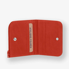 Atelier Fourès Baroudeuse Compact Wallet Némésis B36 Confite Orange