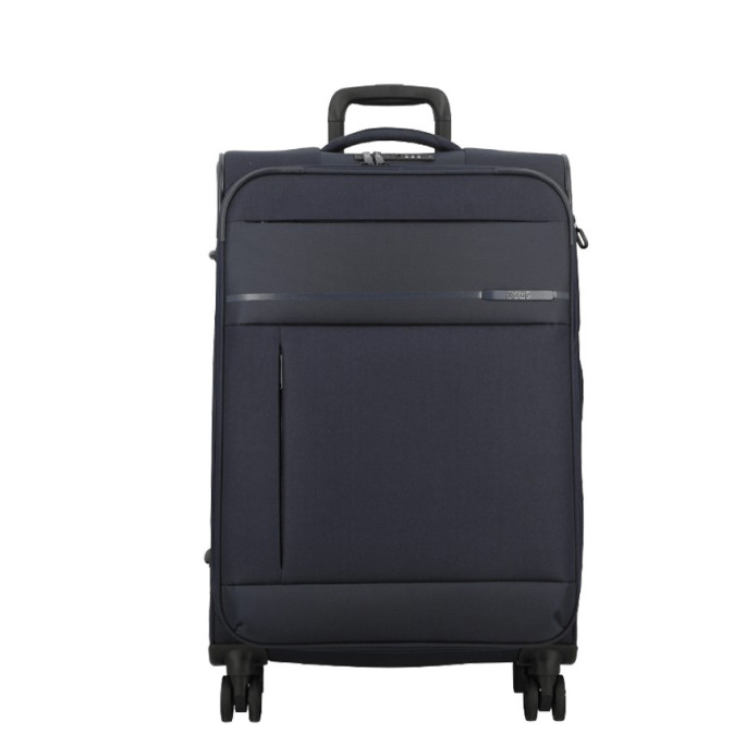 Jump Monthelys 67cm 4-Wheel Expandable Suitcase Dark Blue