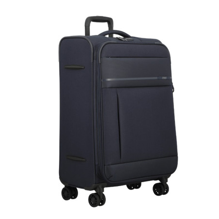 Jump Monthelys 67cm 4-Wheel Expandable Suitcase Dark Blue