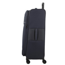 Jump Monthelys 78cm 4-Wheel Expandable Suitcase Dark Blue
