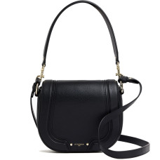Le Tanneur Ella Sac bandoulière En Cuir Grainé Noir