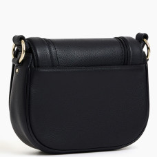 Le Tanneur Ella Shoulder Bag in Grain Leather Black