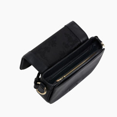Le Tanneur Ella Shoulder Bag in Grain Leather Black