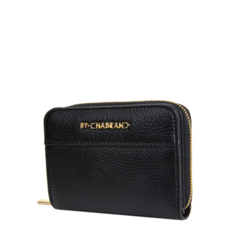 Chabrand Compact Grained Wallet 11328 By-Chabrand Black
