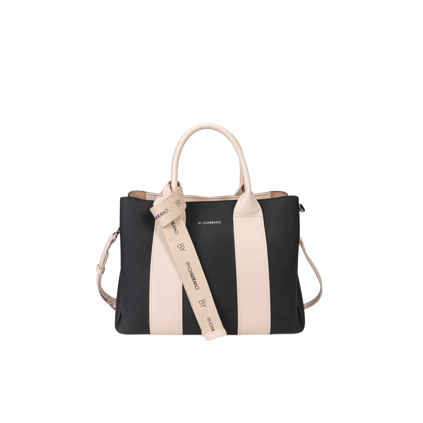 Chabrand Handbag La Fidéle Canvas Margaux 12625 Black