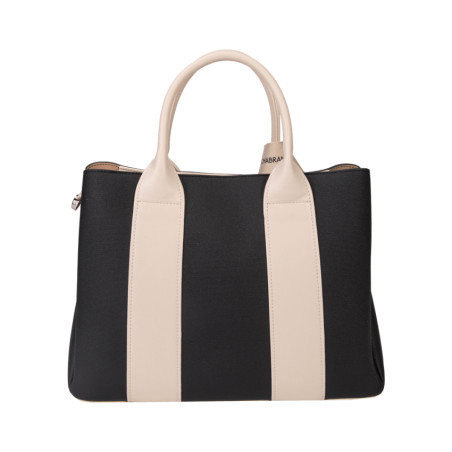Chabrand Handbag La Fidéle Canvas Margaux 12625 Black