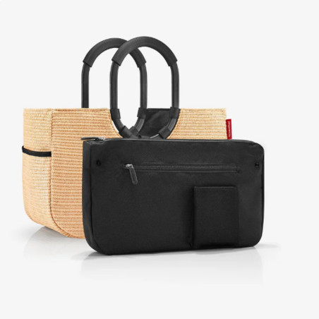 Reisenthel Shopping Loopshopper M Shopping Tote Raffia Black