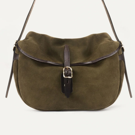 Bleu de Chauffe Demi Lune Margot Velvet Musc Drawstring Bag
