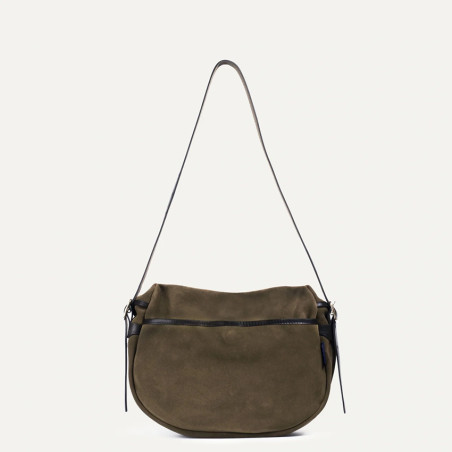 Bleu de Chauffe Demi Lune Margot Velvet Musc Drawstring Bag