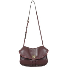 Bleu de Chauffe S Janice Smooth Leather Musette Bag