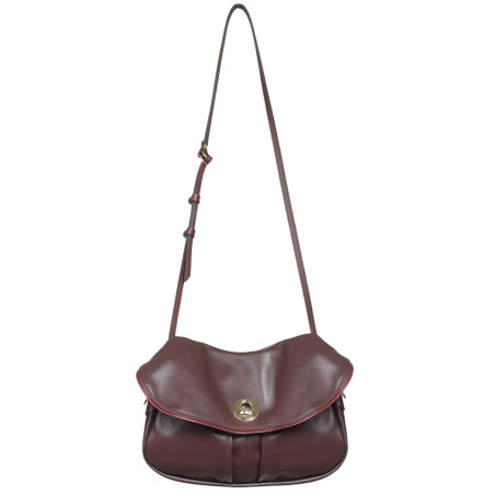Bleu de Chauffe S Janice Smooth Leather Musette Bag