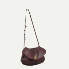 Bleu de Chauffe S Janice Smooth Leather Musette Bag