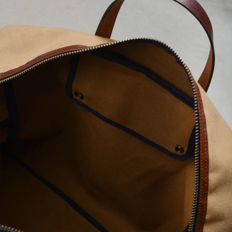 Bleu de Chauffe Cabin Travel Bag Aviator Missak Leather and Canvas ...