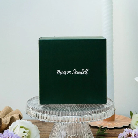 Maison Scarlett Corinne Travel Jewelry Box Côtelé Camel Velvet