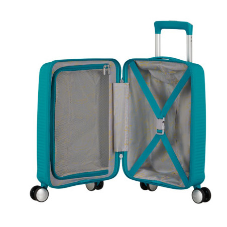 American Tourister Soundbox Mini Cabin Luggage 4 Wheels 47 Cm Deep ...