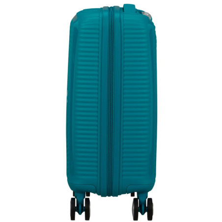 American Tourister Soundbox Mini Valise Trolley 4 Roues 47 Cm Deep Teal côté