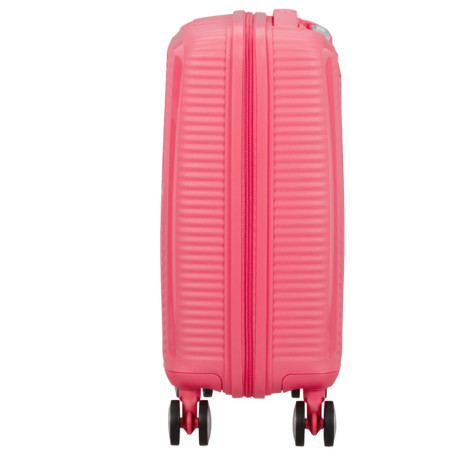 American Tourister Soundbox Mini Valise Trolley 4 Roues 47 Cm Sun Kissed Coral côté