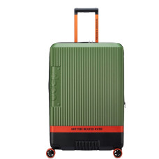 Delsey Jeep L Expandable Suitcase 4 Wheels TSA 76cm Green