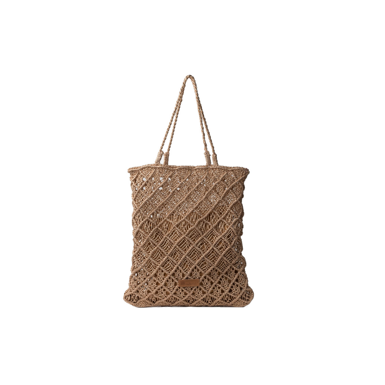 Biba Metal Sonora Tote Bag in Woven Cotton