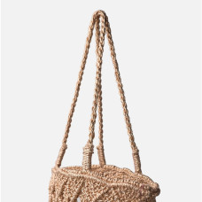 Biba Metal Sonora Tote Bag in Woven Cotton