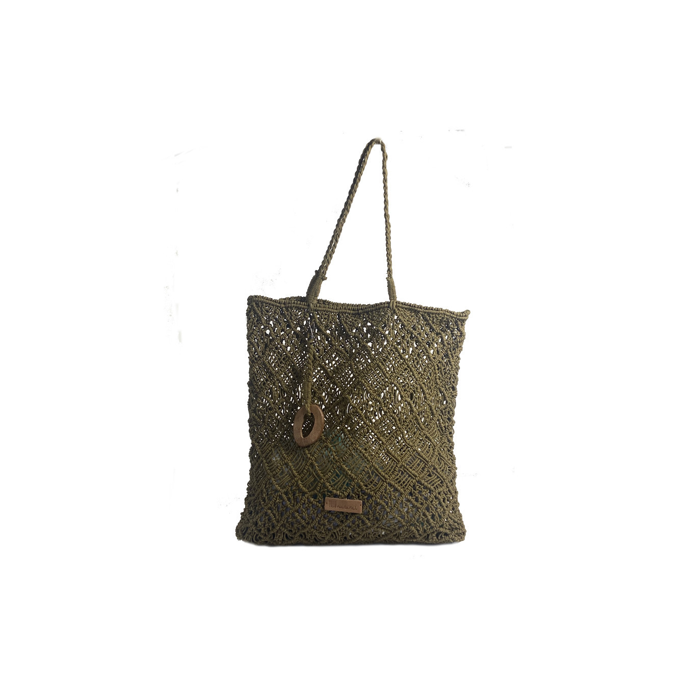 Biba Sonora Sac Cabas En Coton Tressé Marron