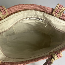 Palmynala Rainbow Woven Tote Bag