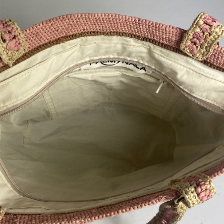 Palmynala Rainbow Woven Tote Bag