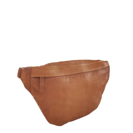 Léa Toni Joana Banana Bag XL Cognac