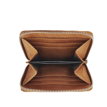 Léa Toni Alya B Coin Purse Cognac Leather