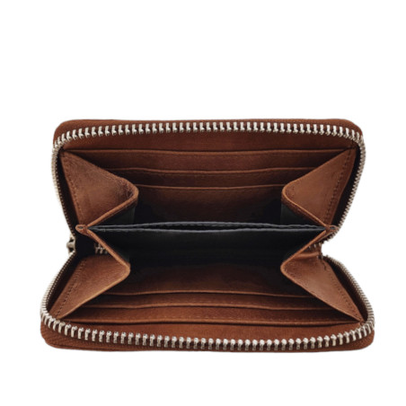 Léa Toni Alya B Coin Purse In Fawn Leather