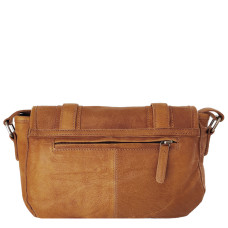 Léa Toni Mini Loa B Postman Bag Cognac