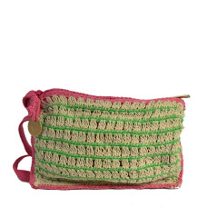 Le Voyage en Panier Colorette Baby Carrier Woven Cotton Pink Green