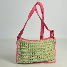 Le Voyage en Panier Colorette Baby Carrier Woven Cotton Pink Green