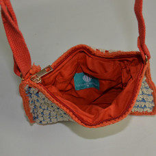 Le Voyage en Panier Colorette Baby Carrier Woven Cotton Orange Blue