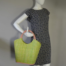Le Voyage en Panier Pinup Tote Bag Anise