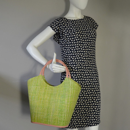 Le Voyage en Panier Pinup Tote Bag Anise